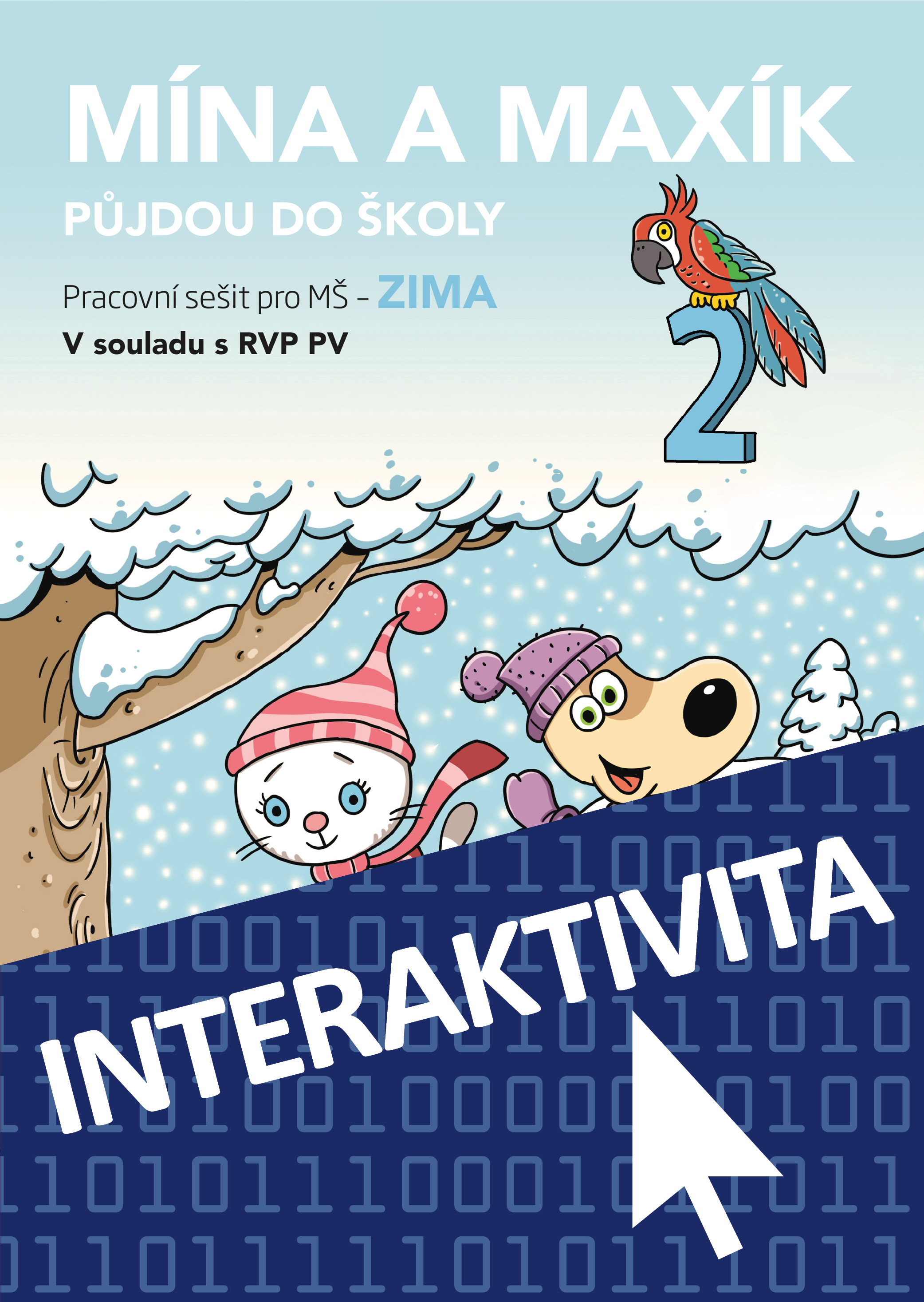 Interaktivní sešit Mína a Maxík půjdou do školy - ZIMA 2 (na 1 rok)