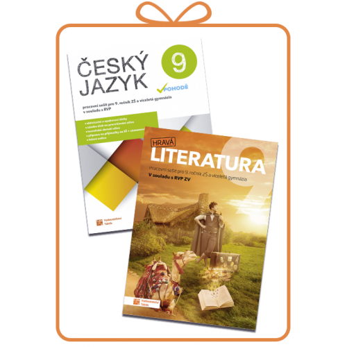 Balíček Český jazyk v pohodě 9 - pracovní sešit a Hravá literatura 9 - pracovní sešit