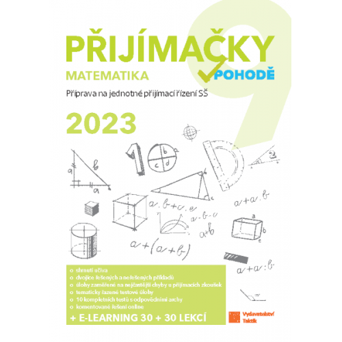 Komplet Přijímačky 9 - Český jazyk a Matematika + E-learning 2023