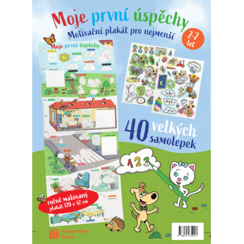 Poštovné zdarma! Super balíček Samolepkových knih 8+1 Plakát zdarma!