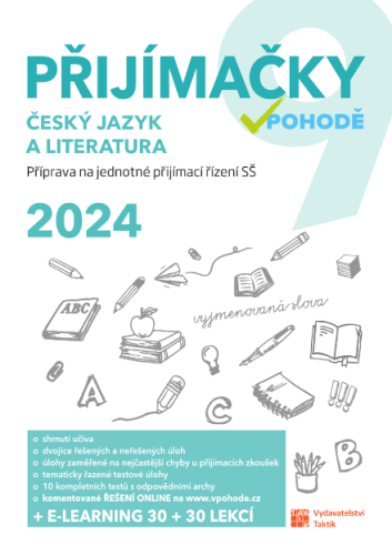 Komplet Přijímačky 9 - Český jazyk a Matematika + E-learning 2024