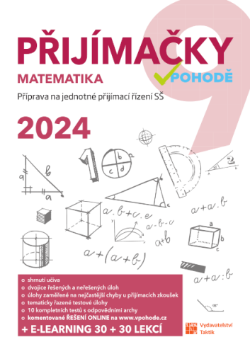 Komplet Přijímačky 9 - Český jazyk a Matematika + E-learning 2024