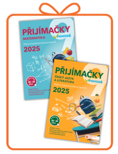 Komplet Přijímačky 9 - Český jazyk a Matematika + E-learning 2025