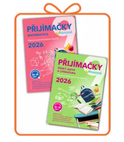 Komplet Přijímačky 9 - Český jazyk a Matematika + E-learning 2026
